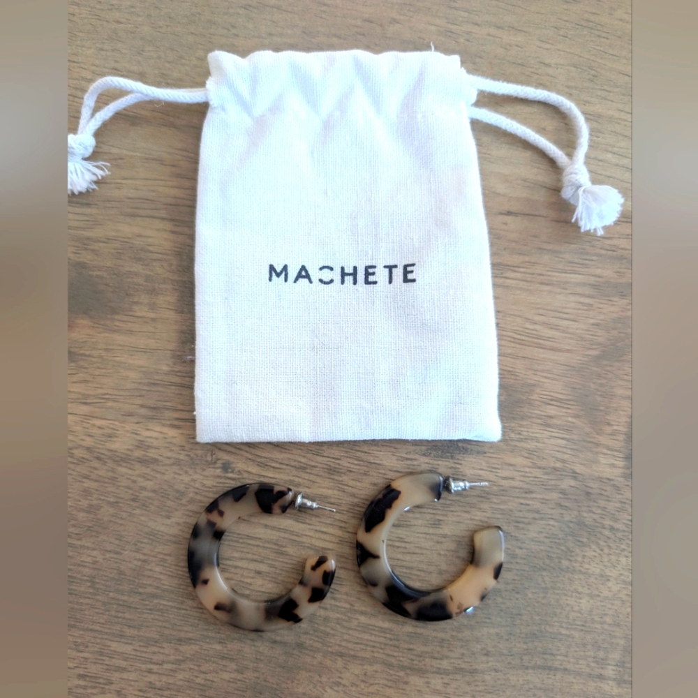 Machete hoop earrings